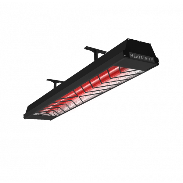 HEATSTRIP Max Elektrische Terrassenheizung 2400 Watt Schwarz mit Ständer