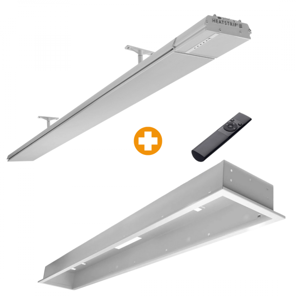 Heatstrip-Set Elegance 3200 mit App, Fernbedienung und Einbaurahmen